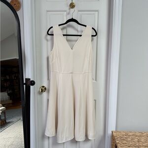 GalMeetsGlam Kendra Cream Sleeveless Dress